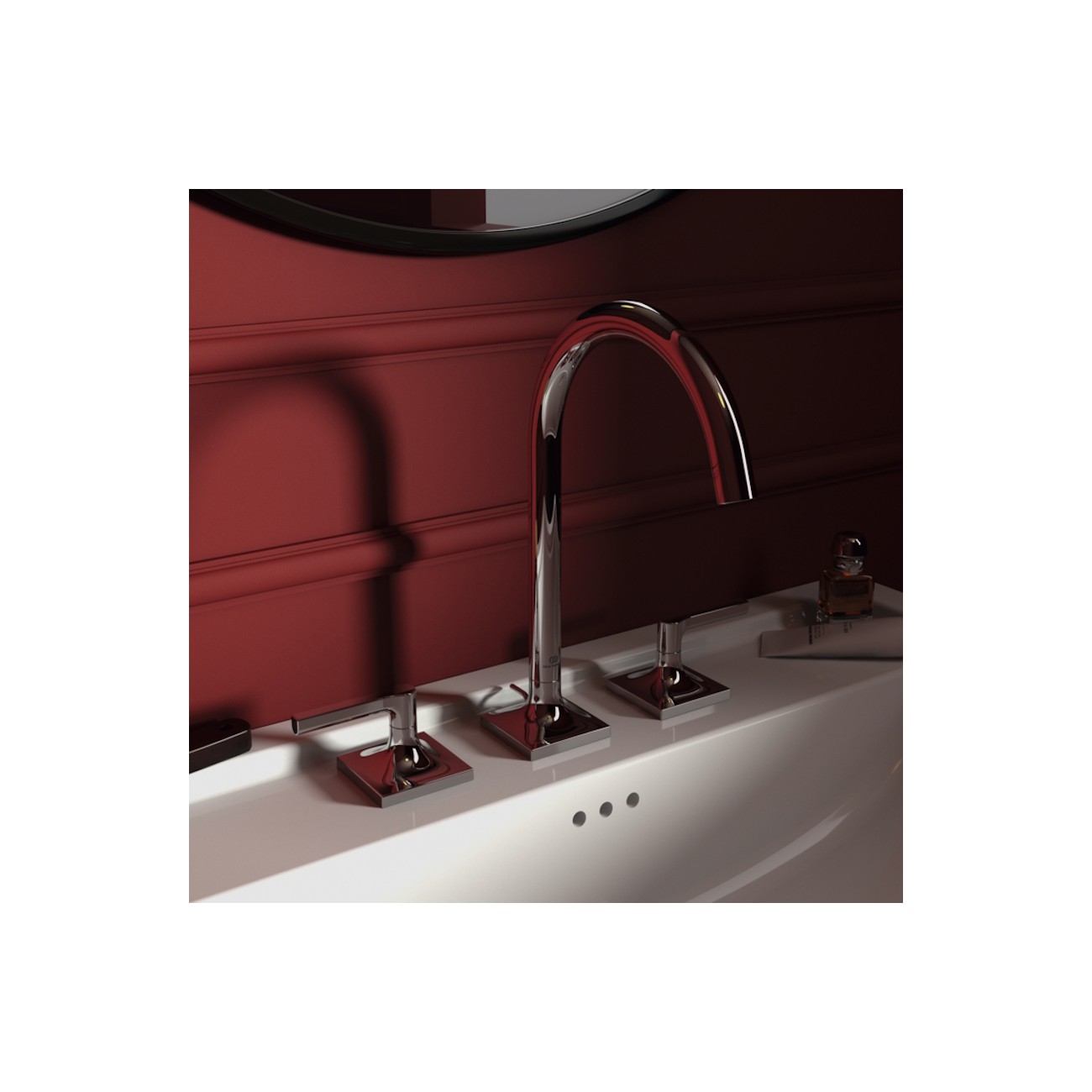 IDEAL STANDARD - JOY NEO Miscelatore a due leve per lavabo tre fori con maniglie lineari