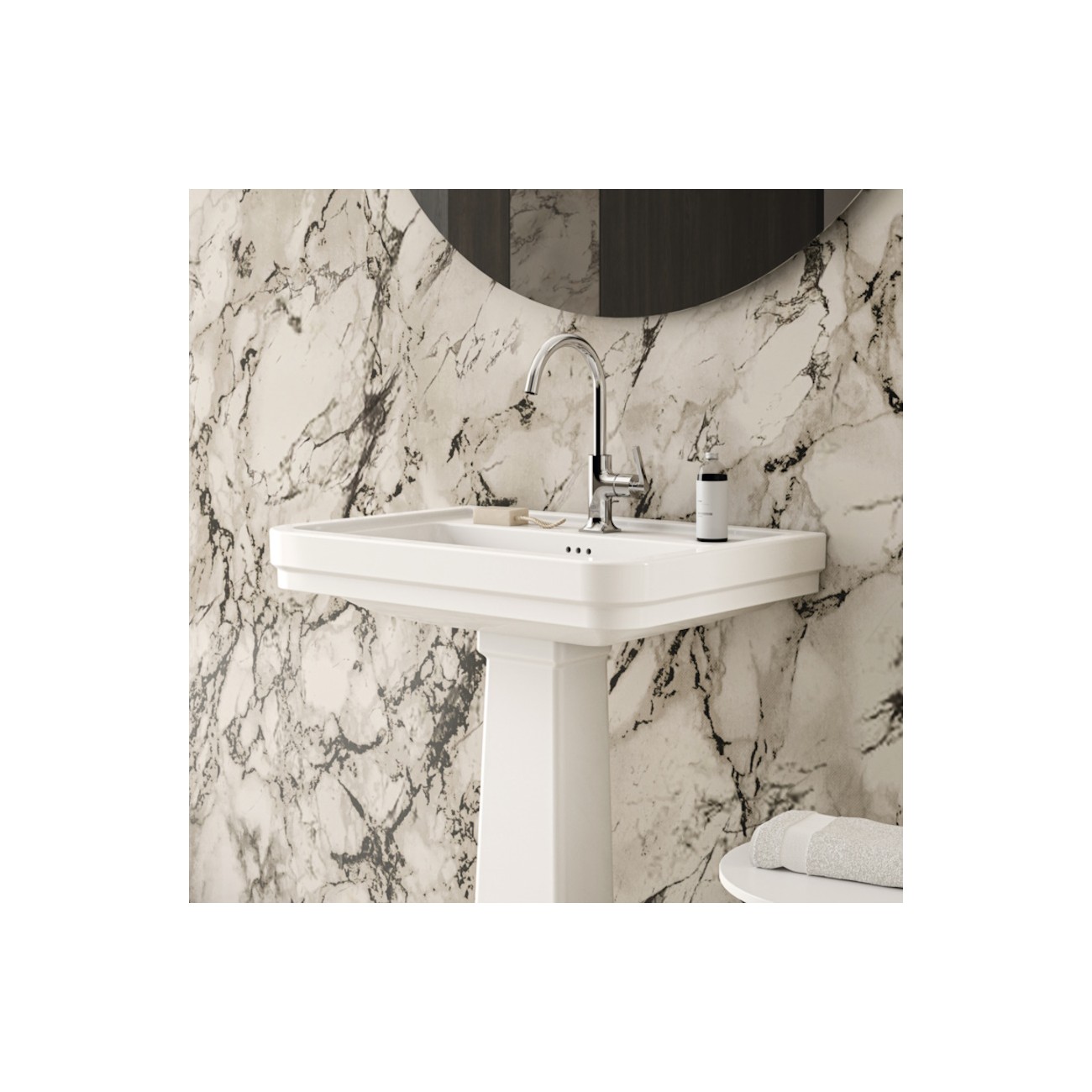 IDEAL STANDARD - JOY NEO Miscelatore monocomando per lavabo  con maniglia lineare laterale