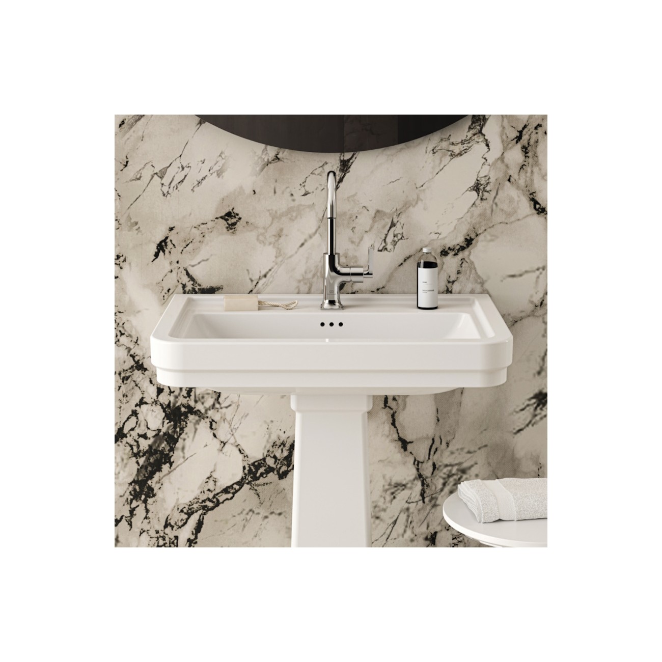 IDEAL STANDARD - JOY NEO Miscelatore monocomando per lavabo  con maniglia lineare laterale