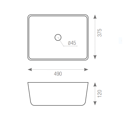 Dune - Évier WONDER Or 49 37,5 12 cm
