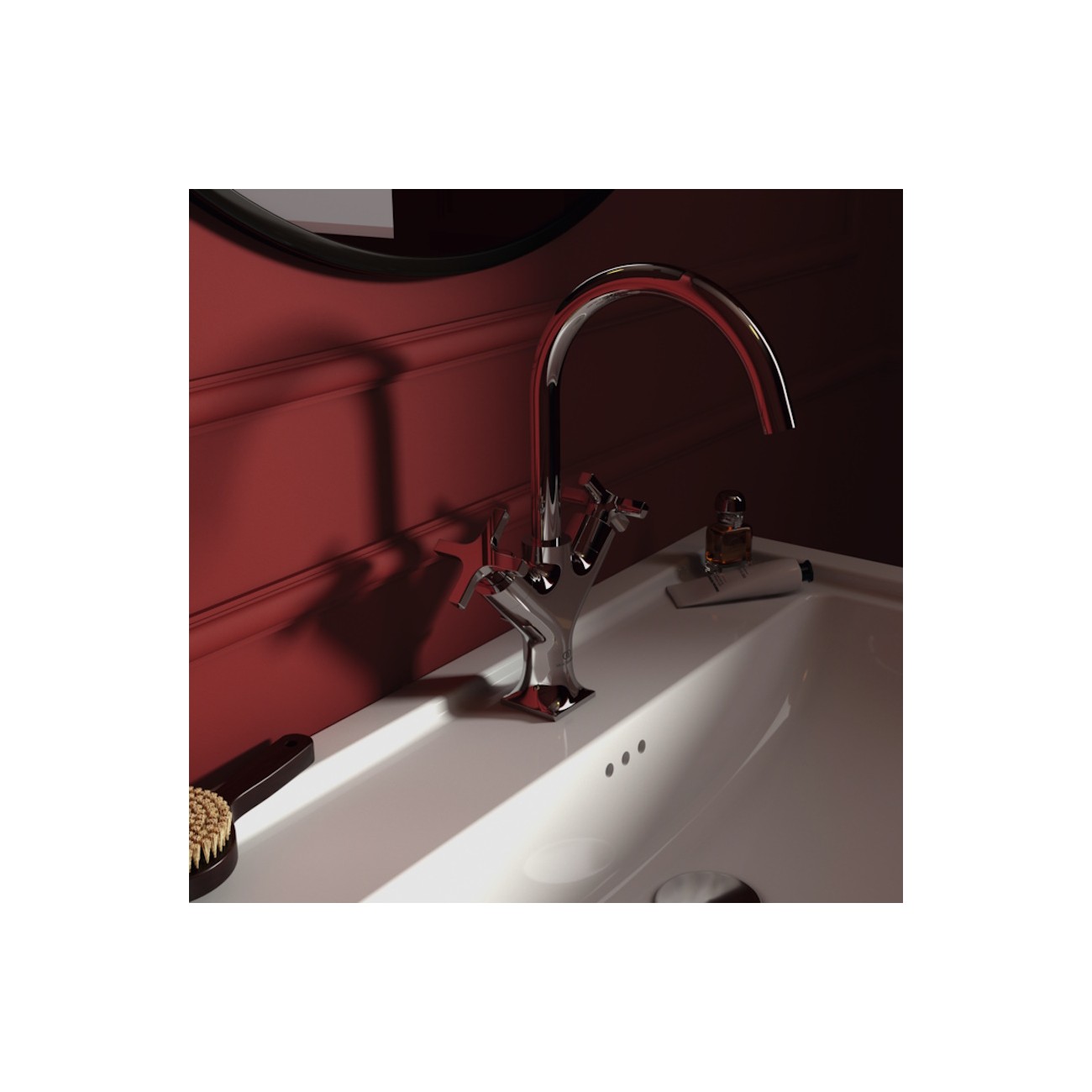 IDEAL STANDARD - JOY NEO Miscelatore a due leve per lavabo monoforo con maniglie a croce