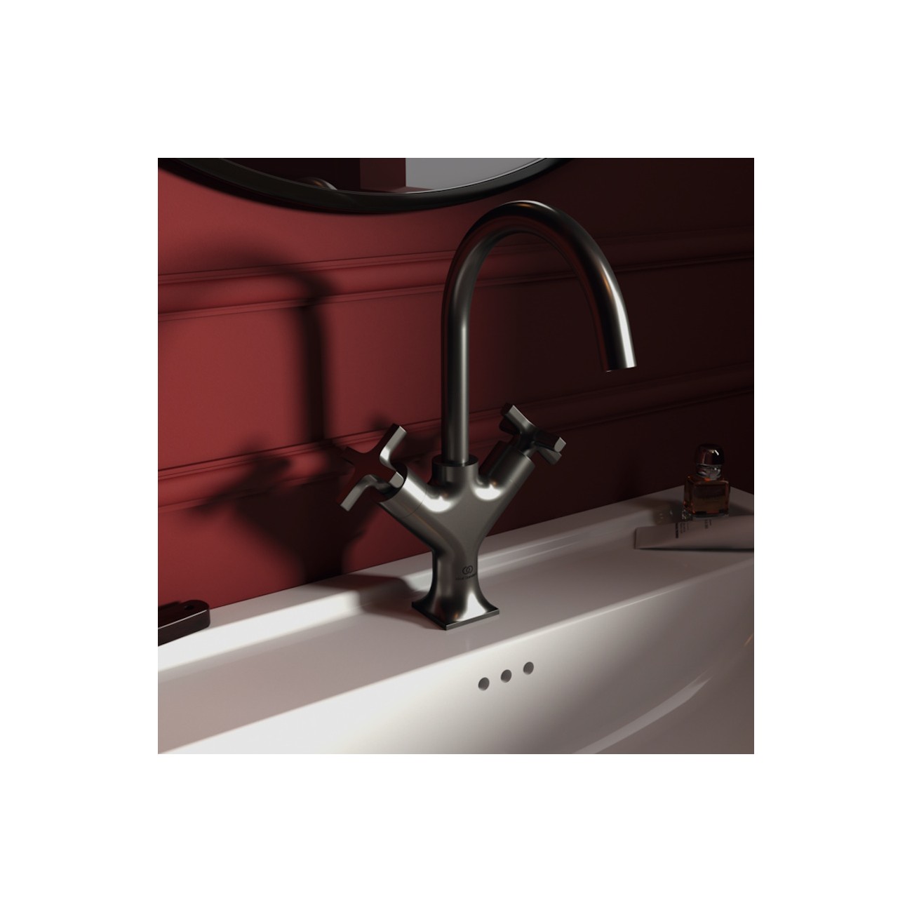 IDEAL STANDARD - JOY NEO Miscelatore a due leve per lavabo monoforo con maniglie a croce