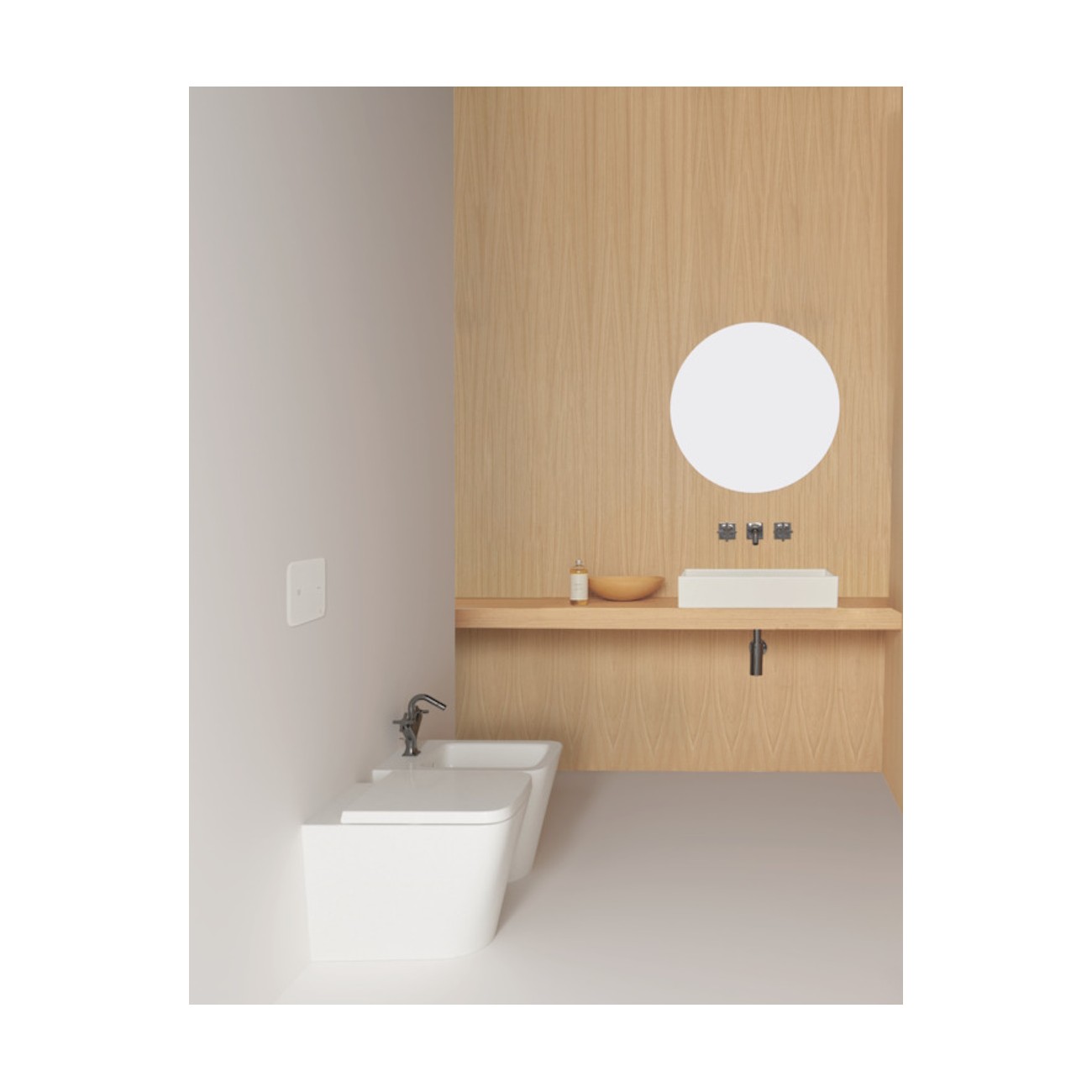 IDEAL STANDARD - JOY NEO  Miscelatore lavabo a due leve per installazione a parete con maniglie a croce