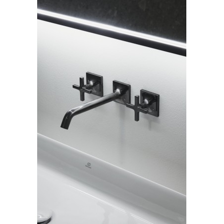 IDEAL STANDARD - JOY NEO  Miscelatore lavabo a due leve per installazione a parete con maniglie a croce
