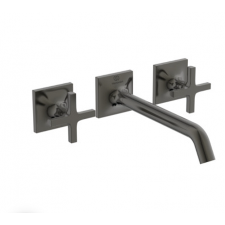 IDEAL STANDARD - JOY NEO  Miscelatore lavabo a due leve per installazione a parete con maniglie a croce