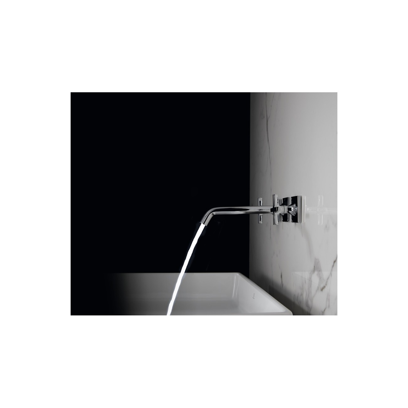 IDEAL STANDARD - JOY NEO  Miscelatore lavabo a due leve per installazione a parete con maniglie a croce