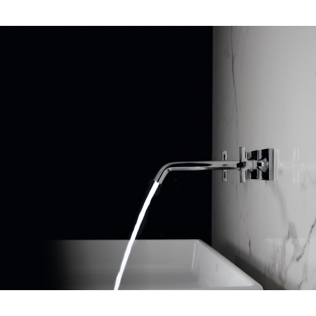 IDEAL STANDARD - JOY NEO  Miscelatore lavabo a due leve per installazione a parete con maniglie a croce