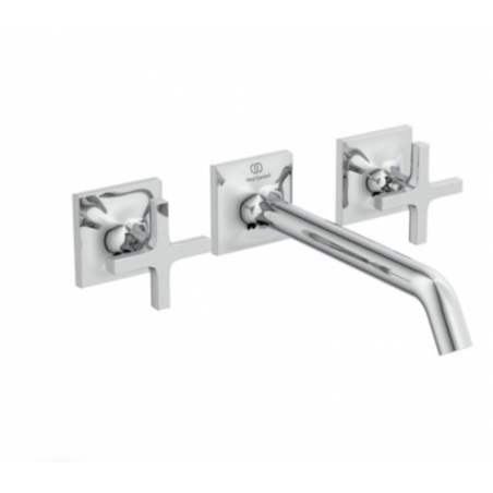 IDEAL STANDARD - JOY NEO  Miscelatore lavabo a due leve per installazione a parete con maniglie a croce