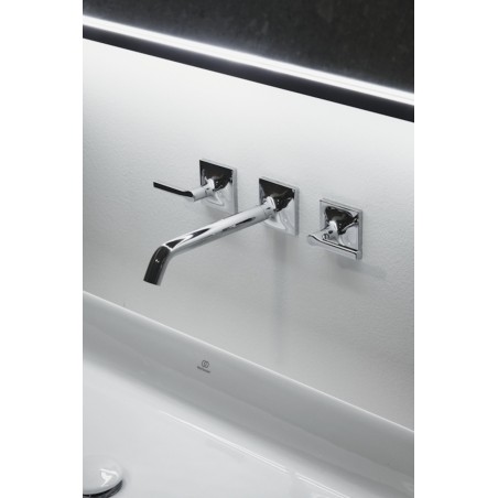 IDEAL STANDARD - JOY NEO Miscelatore lavabo a due leve per installazione a parete con maniglia a croce