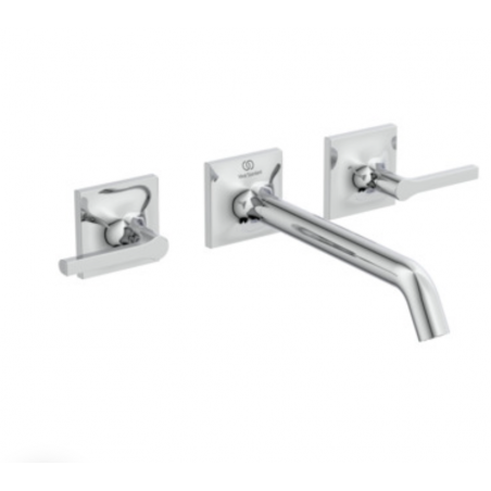 IDEAL STANDARD - JOY NEO Miscelatore lavabo a due leve per installazione a parete con maniglia a croce