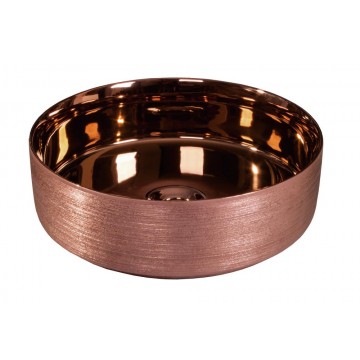 DUNE - Lavabo HELLER Oro Rosa 36x36x12