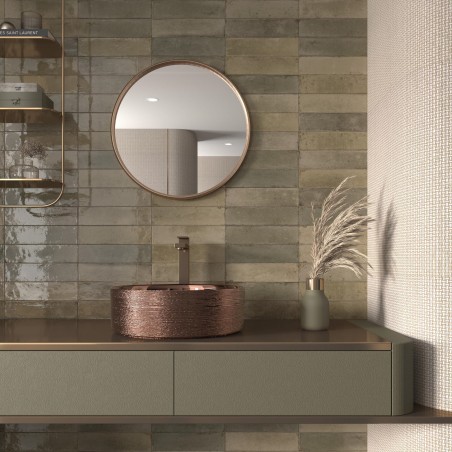 DUNE - Washbasin HELLER Rose Gold 36x36x12