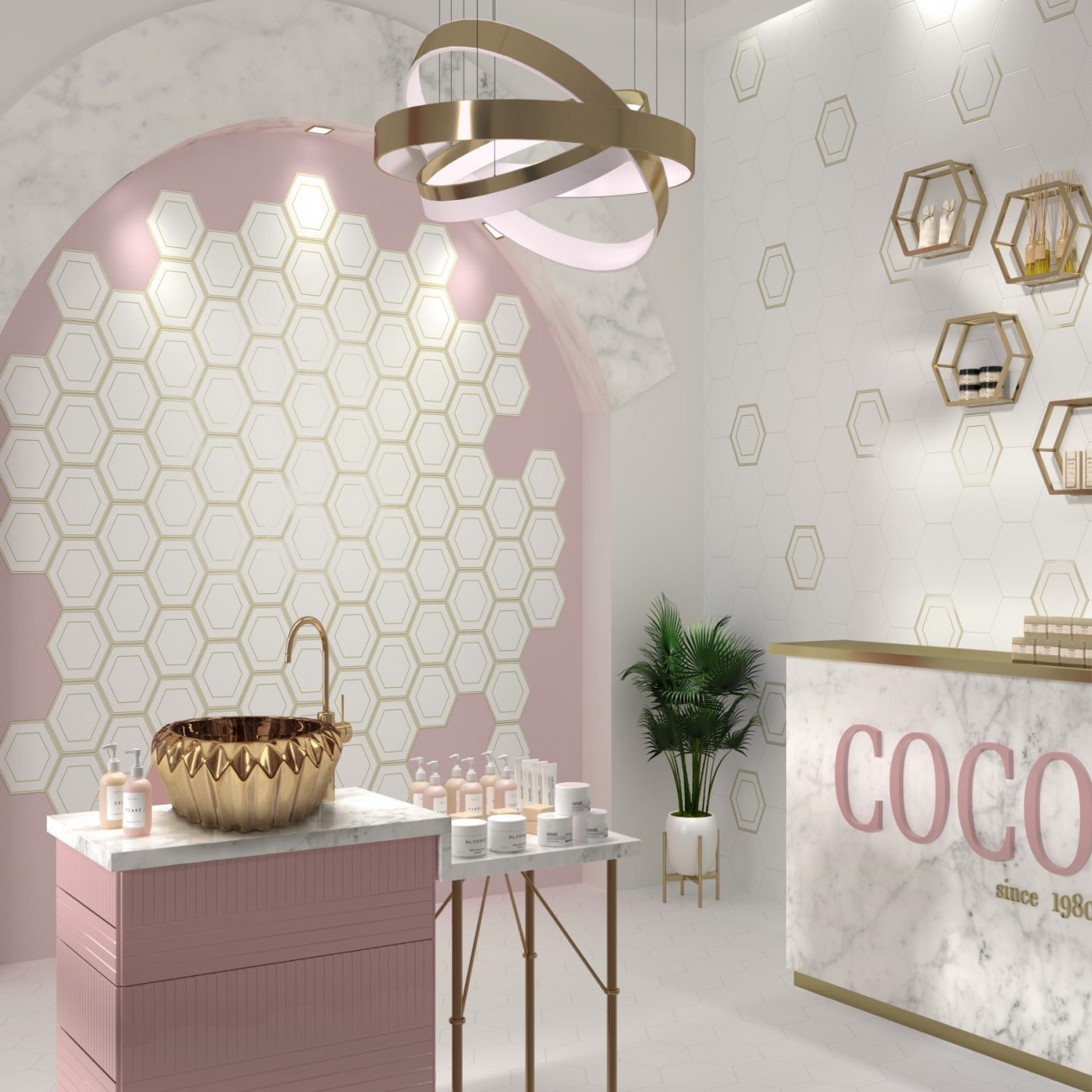 DUNE - Washbasin SELENE 40.5 40.5 15 cm