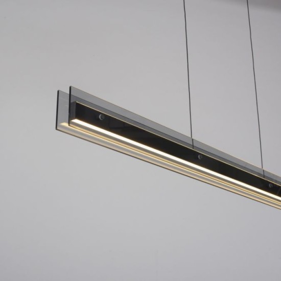 Schöner Wohnen Suspension LED LENA, noir, dimmer, up-and-down