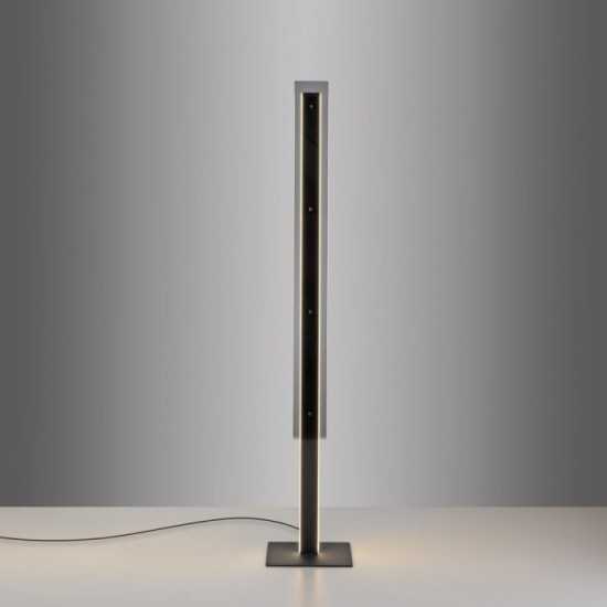 Schöner Wohnen LED floor lamp LENA, black, cord dimmer, memory