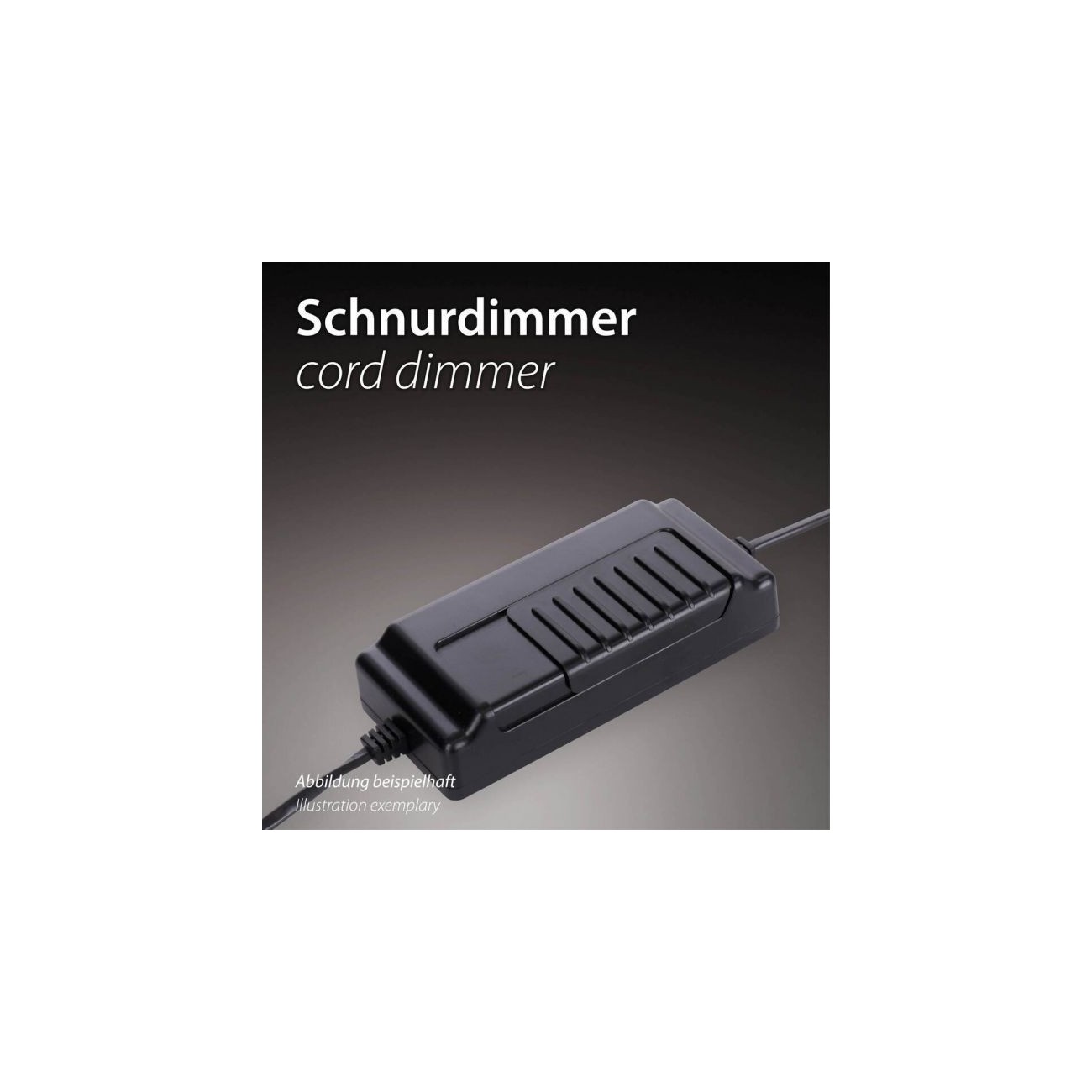 Schöner Wohnen Lampadaire LED LENA, noir, gradateur à cordon, Memory