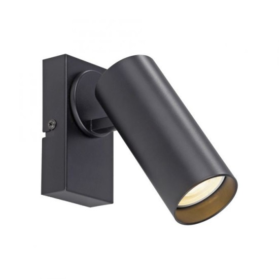 Schöner Wohnen LED lampe de mur et plafond RIK, noir, lumière unique