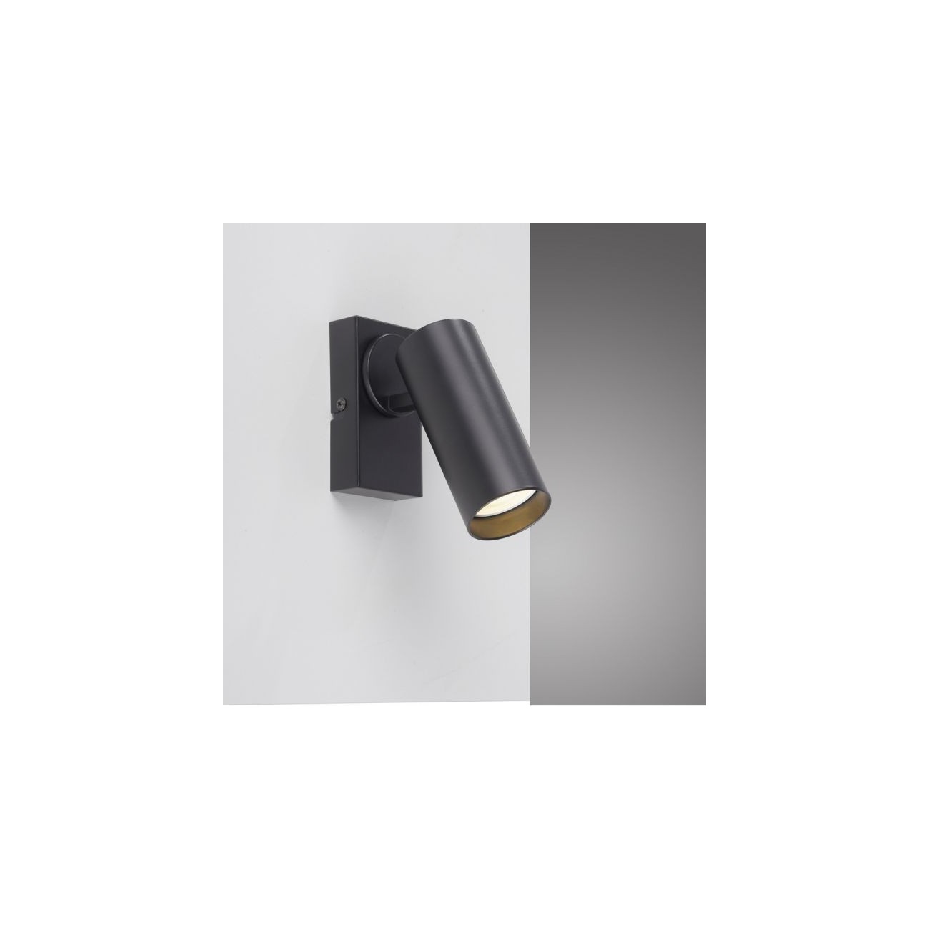 Schöner Wohnen LED lampe de mur et plafond RIK, noir, lumière unique