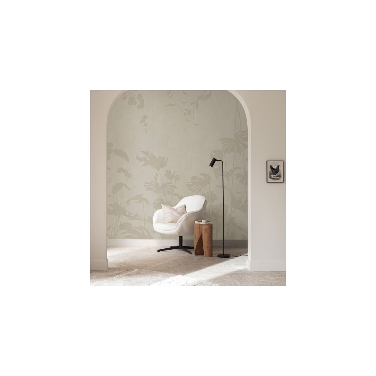 Schöner Wohnen RIK LED floor lamp, black, adjustable, wire switch