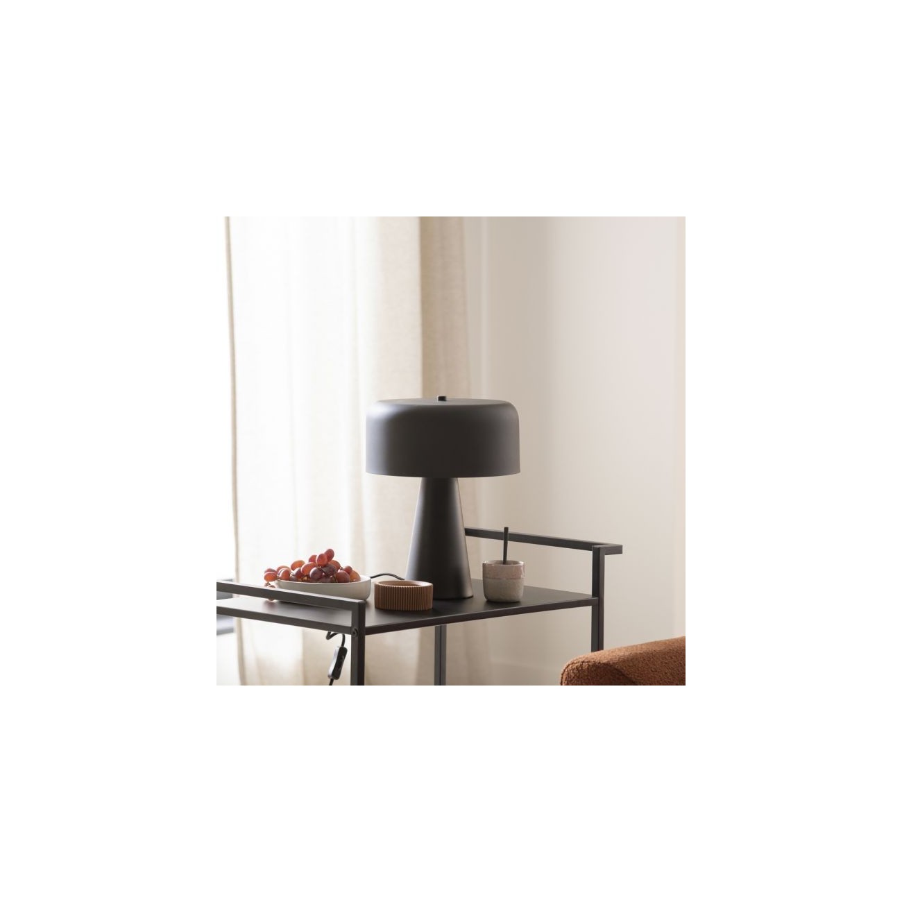 Schöner Wohnen PENTO table lamp, black, 1.5 m cable