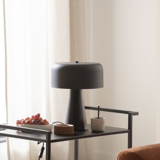 Schöner Wohnen Lampe de table PENTO, noir, câble 1,5 m