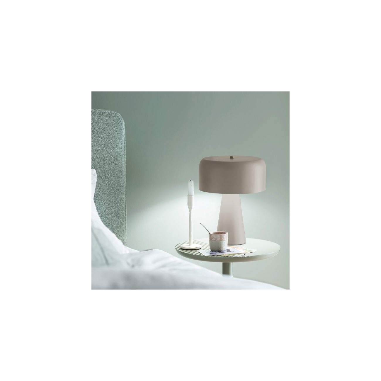 Schöner Wohnen Lampe de table PENTO, sable, longueur du câble 1,5 m