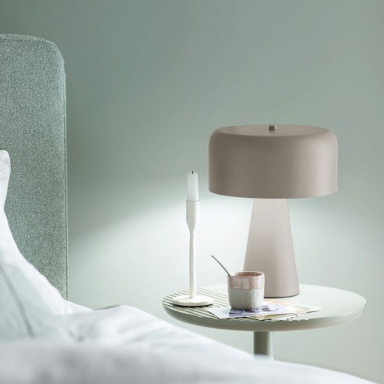 Schöner Wohnenv Lampada da tavolo PENTO, sabbia, lunghezza del cavo 1,5 m