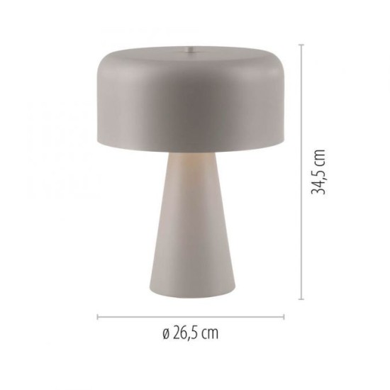 Schöner Wohnen Lampe de table PENTO, sable, longueur du câble 1,5 m