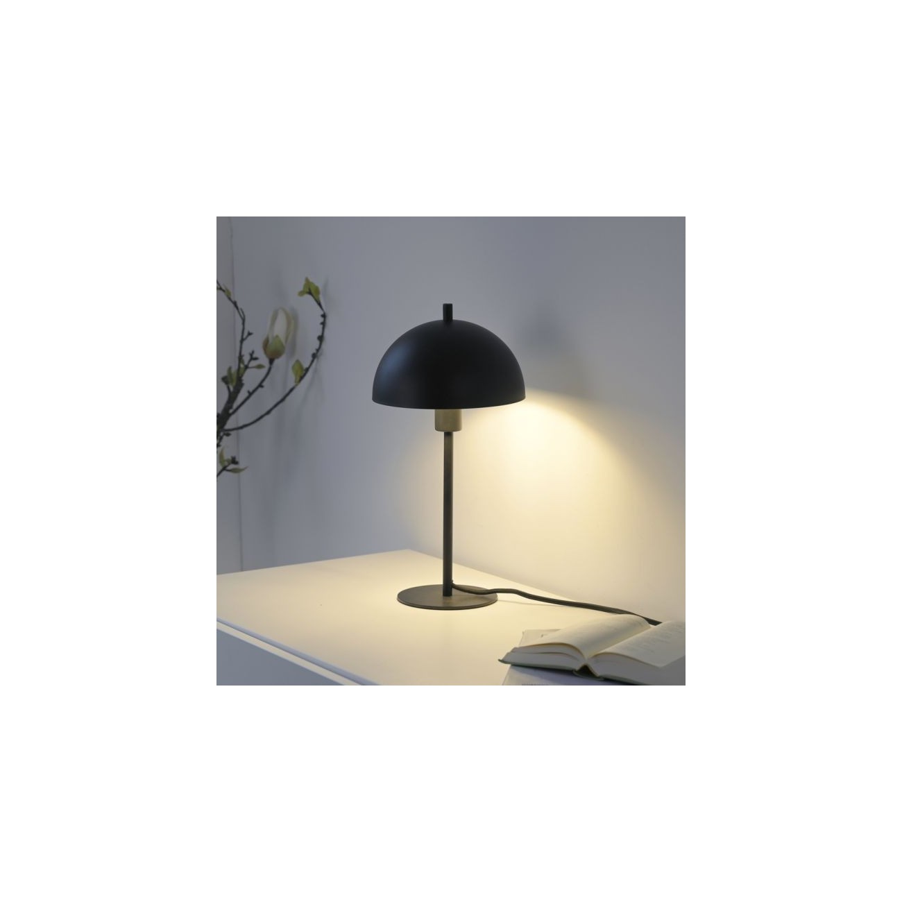 Schöner Wohnen Lampe de table ALI noir