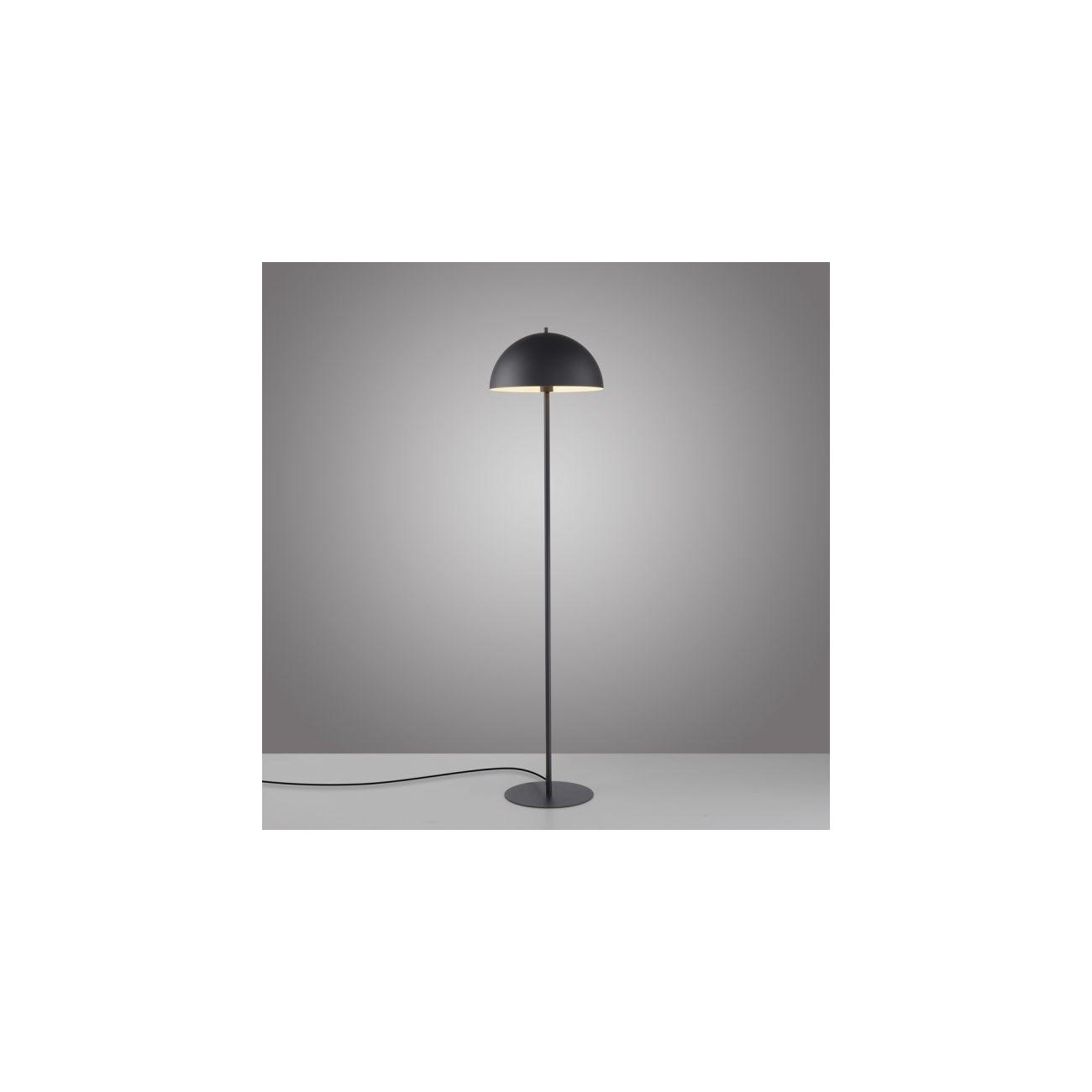 Schöner Wohnen Lampadaire ALI, noir, avec pédale