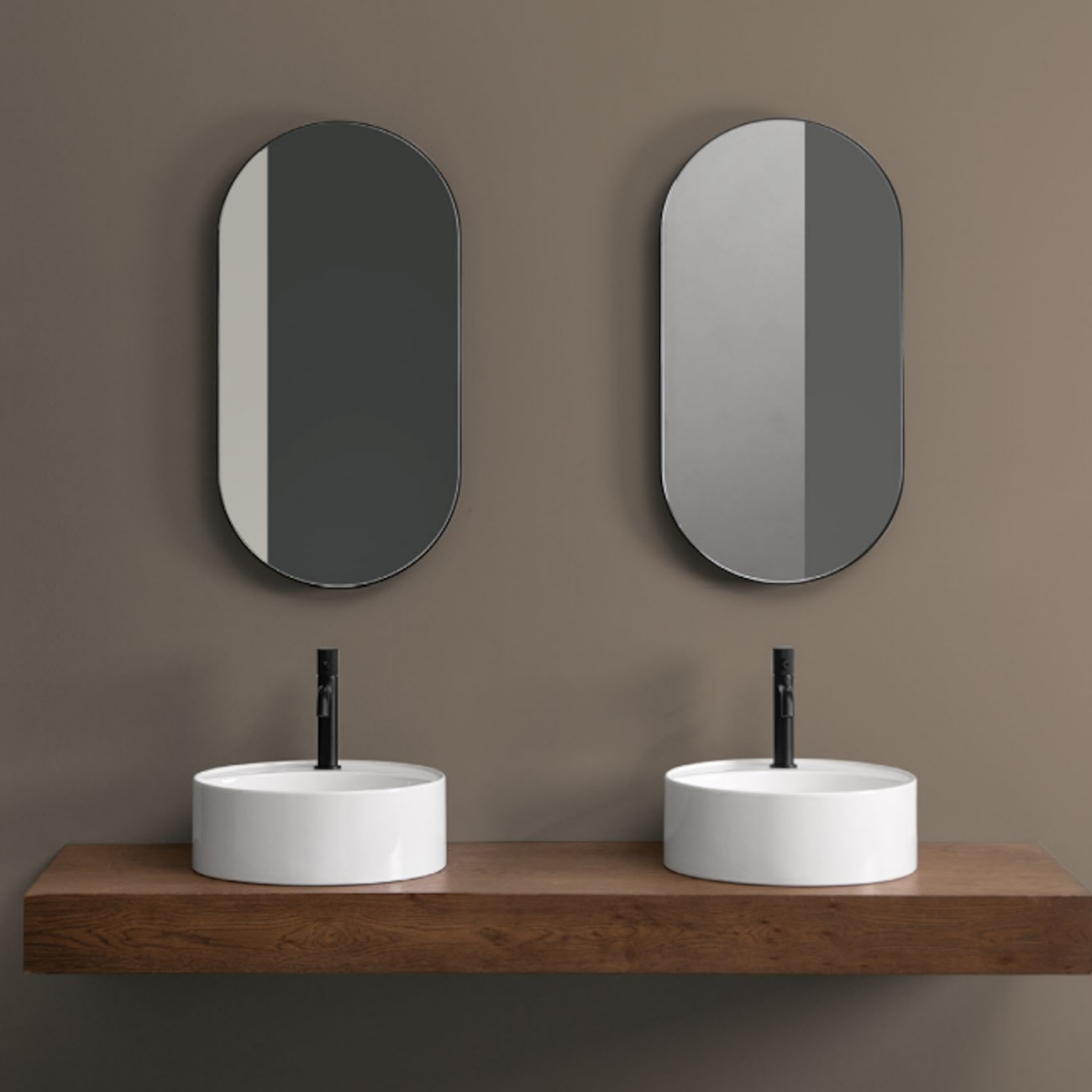 AXA - MATE+ Lavabo appoggio con piano rubinetteria