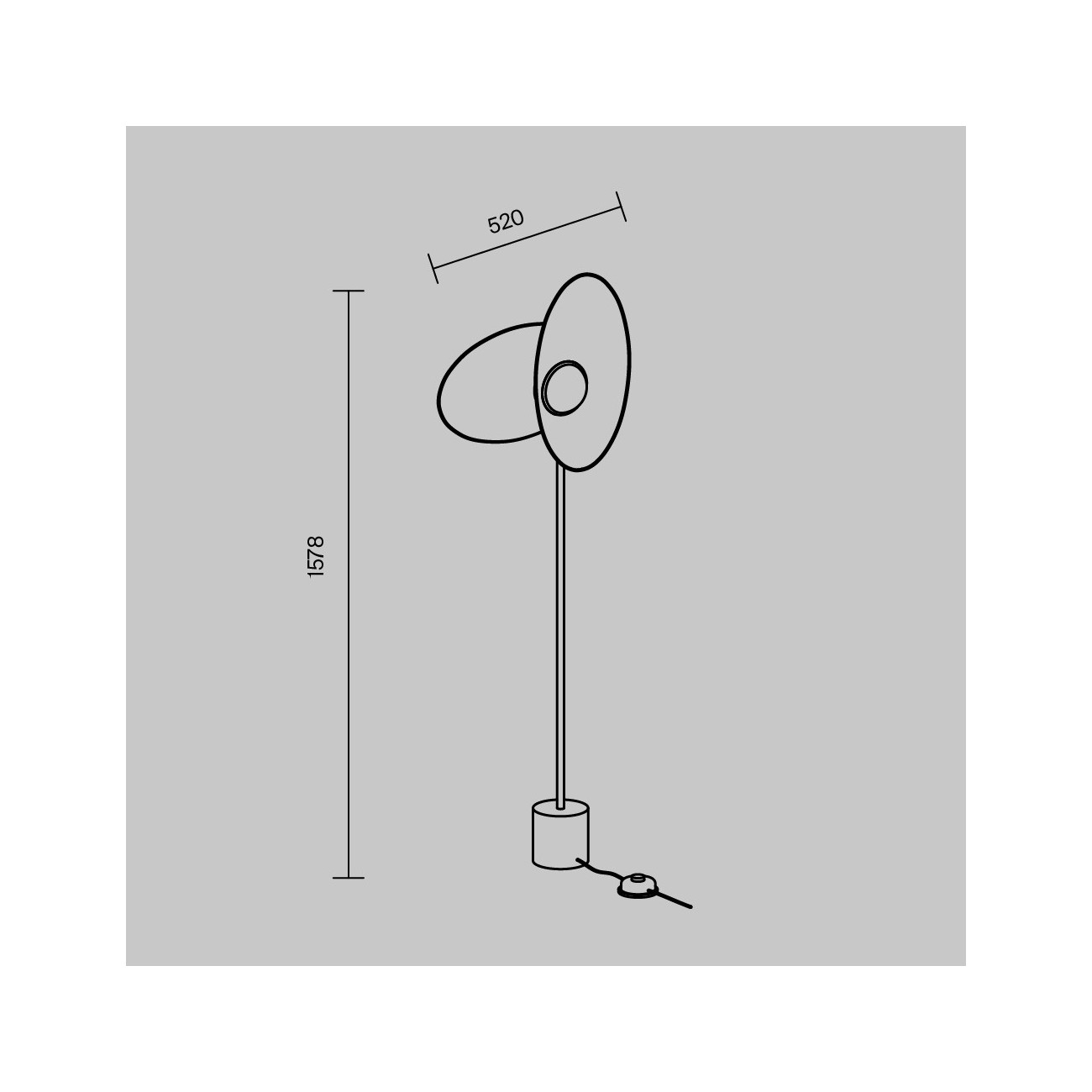 Maytoni lampadaire (lampe à tige) Evolution