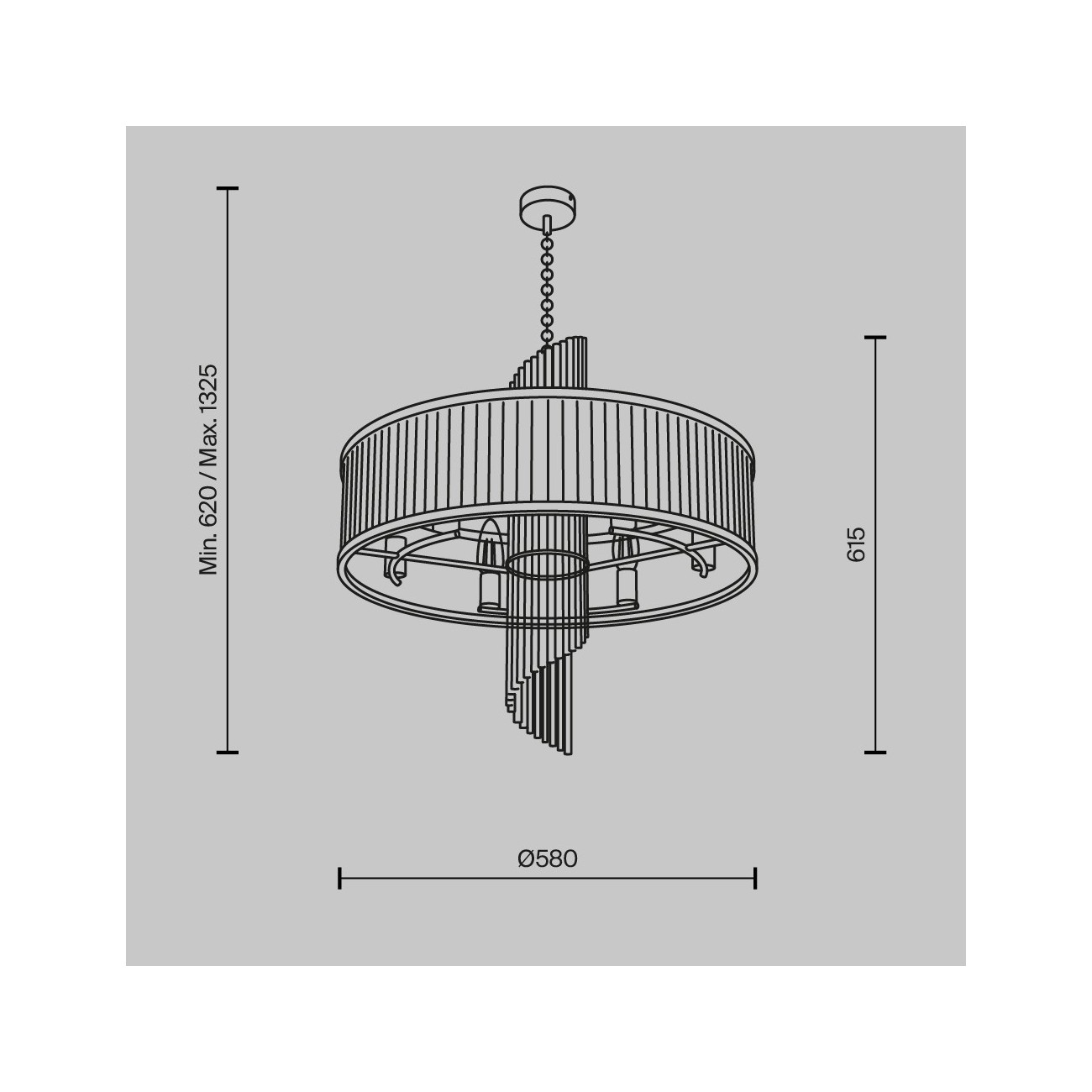 Maytoni Lampe à suspension Frame