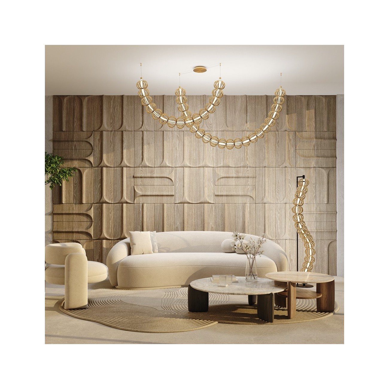 Maytoni Lampada da Terra (Lampada a Stelo) Golden Cage