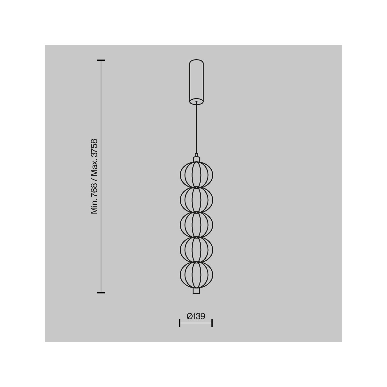 Maytoni Suspension Lamp Golden Cage