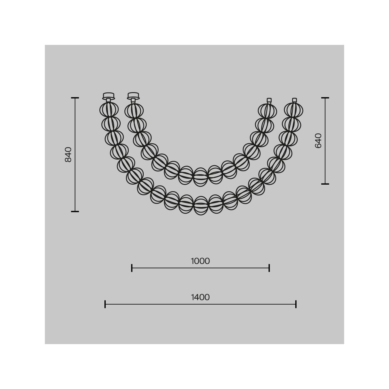 Maytoni Lampe à suspension Golden Cage