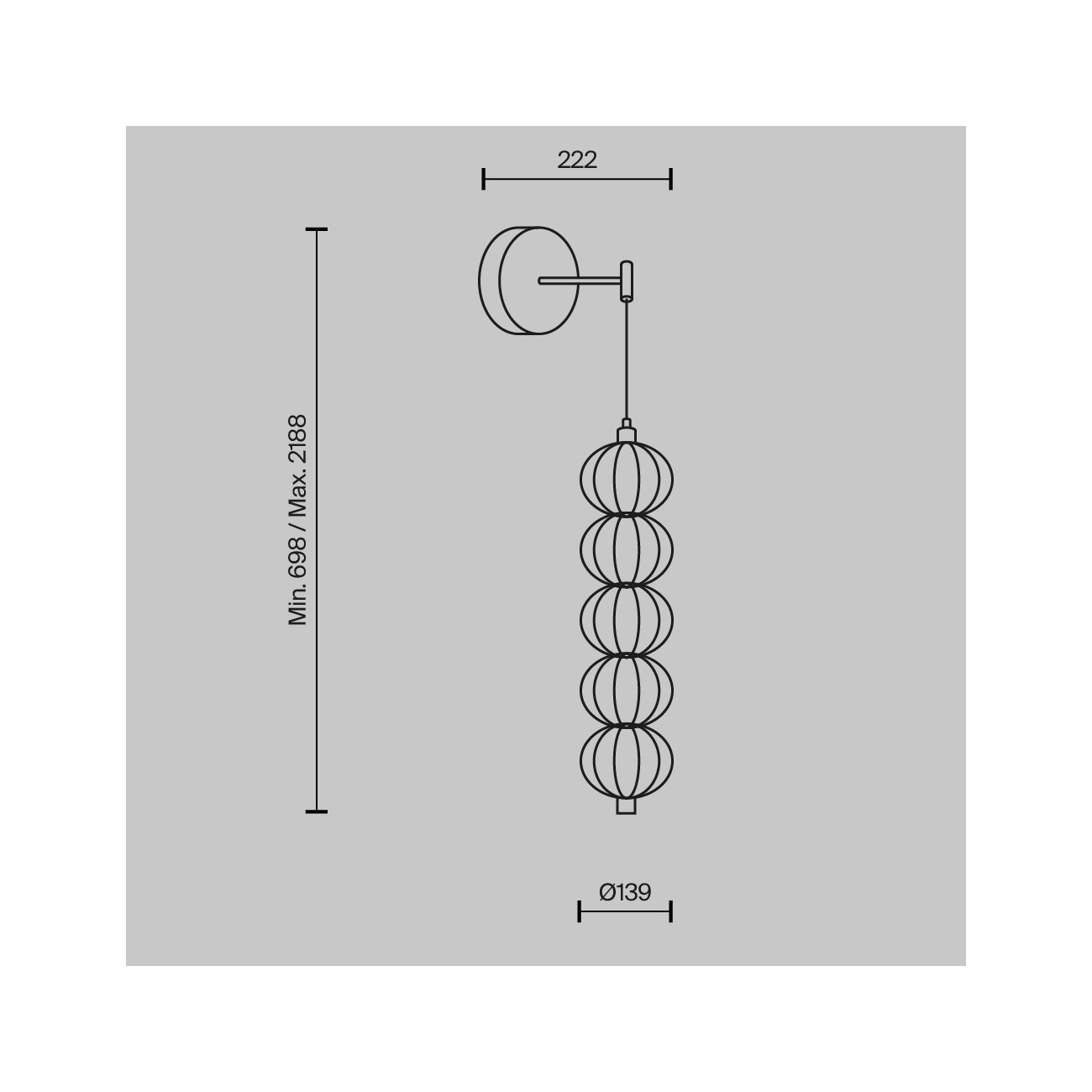 Maytoni Wall lamp Golden Cage