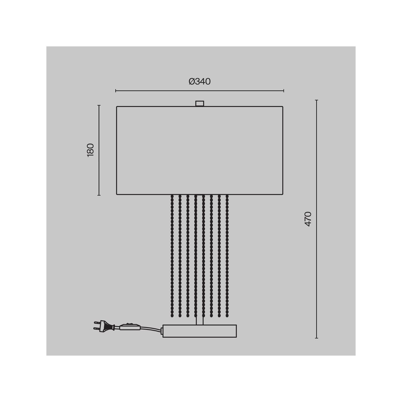 Maytoni Lampada da tavolo Impressive