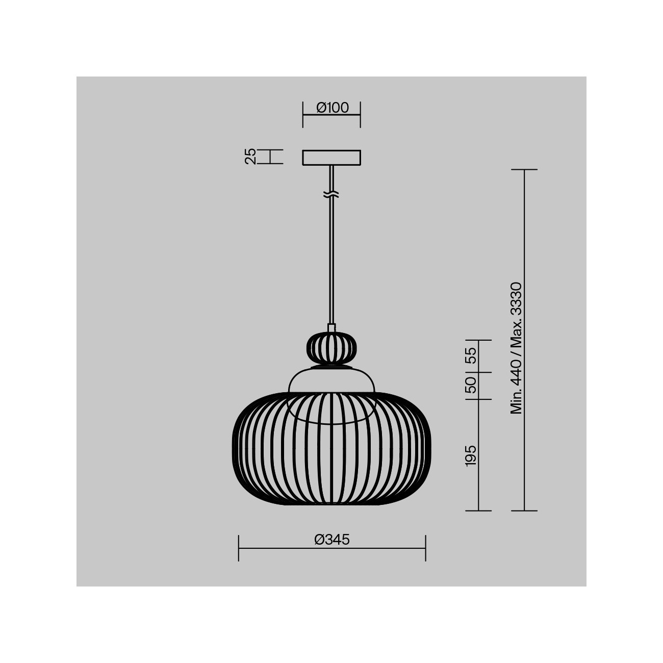 Maytoni Lampe à suspension Levitation