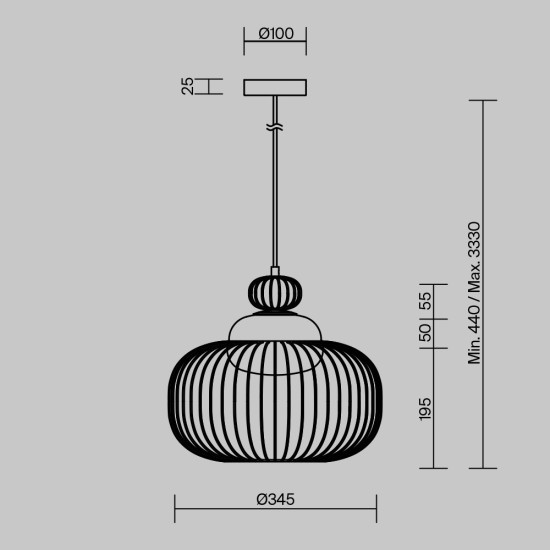 Maytoni Suspension Lamp Levitation