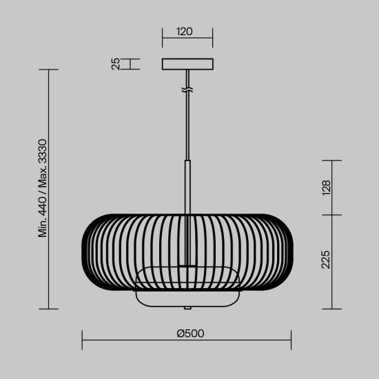 Maytoni Lampe à suspension Levitation