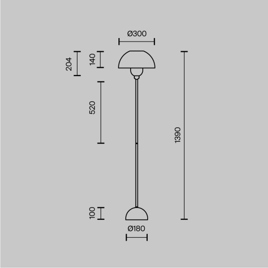Maytoni Lampada da Terra (Lampada a Stelo) Memory