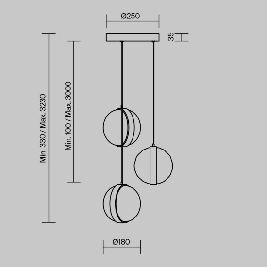 Maytoni Suspension Lamp Misterio