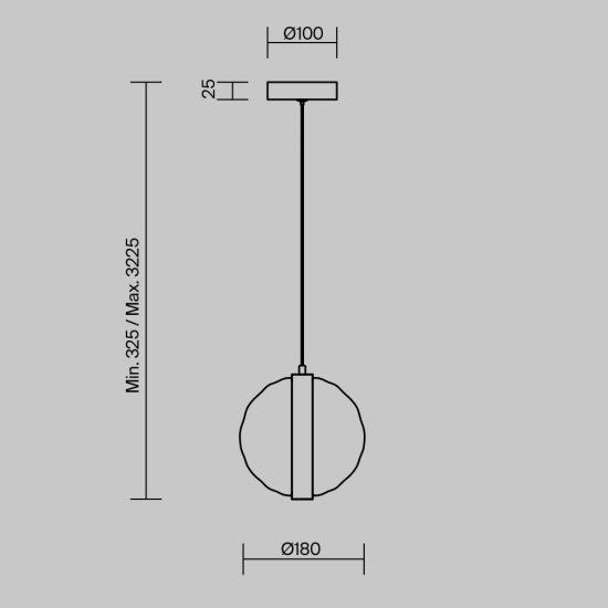 Maytoni Lampe à suspension Misterio