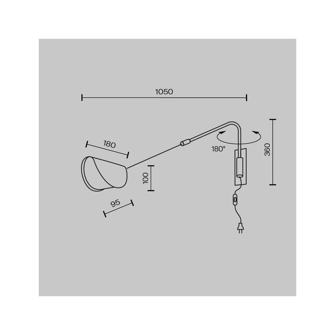 Maytoni Lampada da Parete (Applique) Mollis