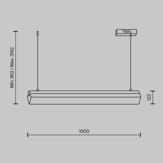 Maytoni Lampe à suspension Petra
