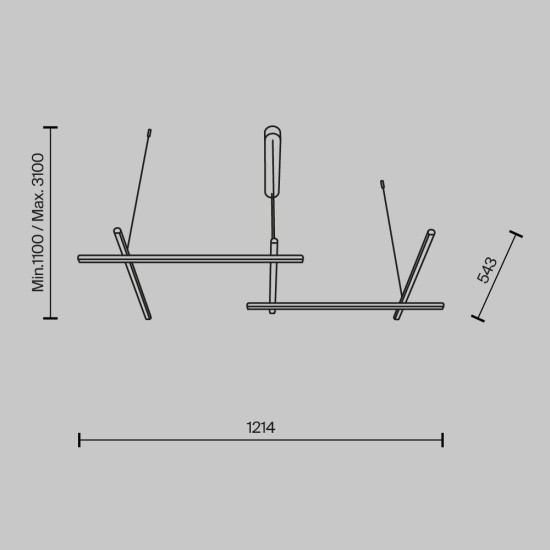 Maytoni Lampe à suspension Radiance