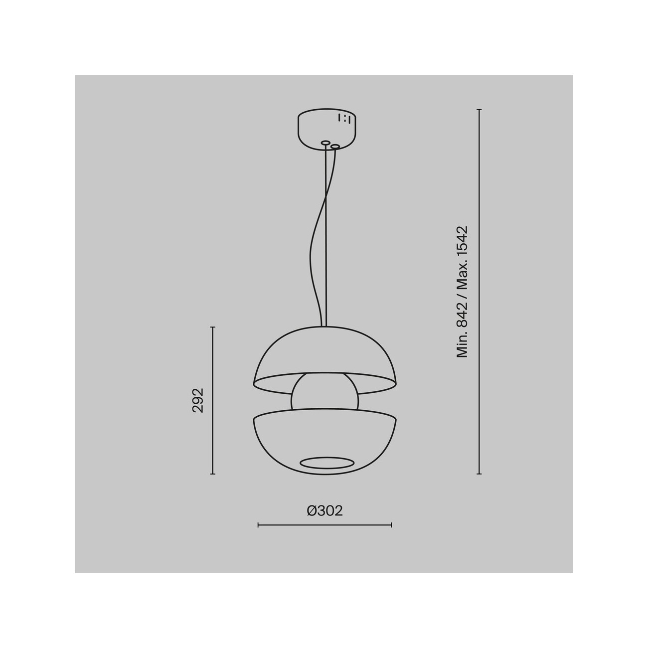 Maytoni Lampe à suspension Rebel