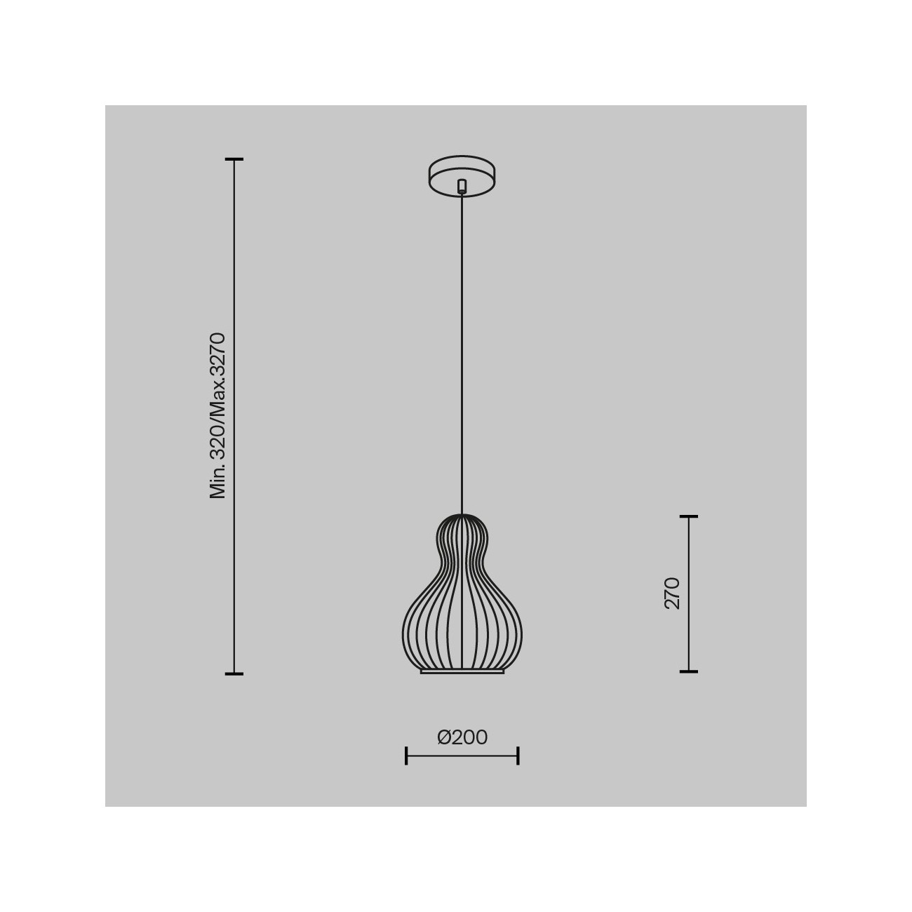 Maytoni Lampe à suspension Roots