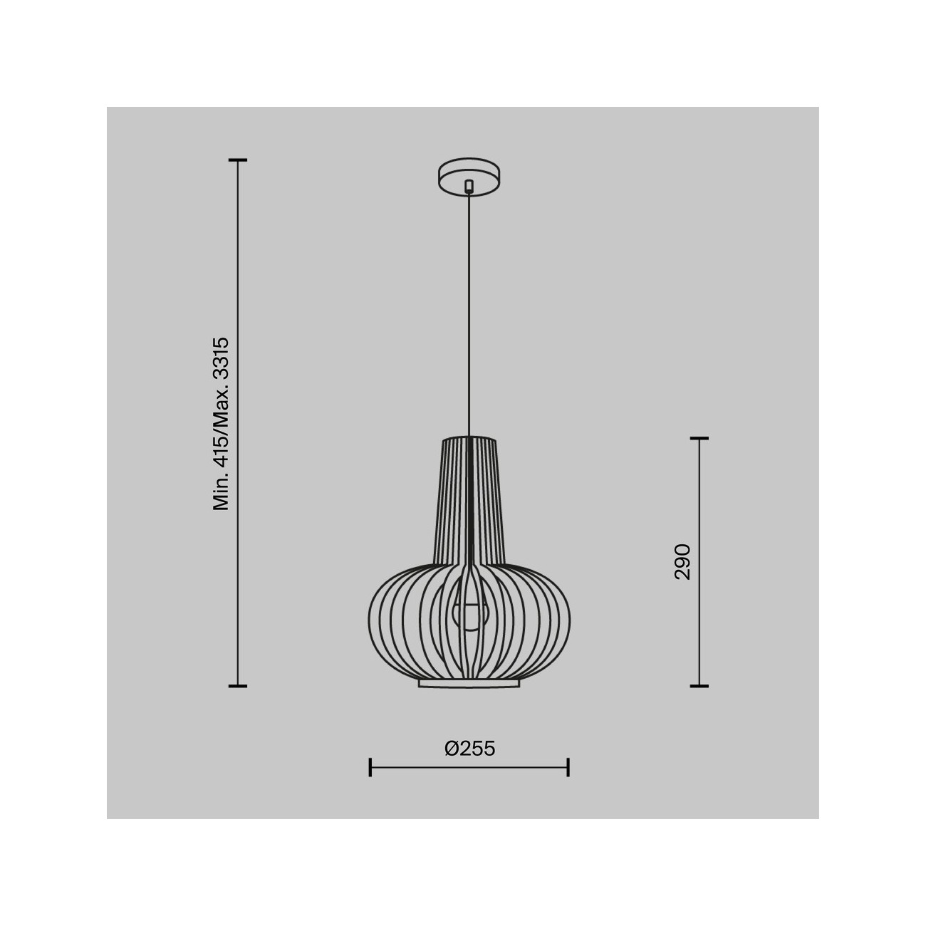 Maytoni Lampe à suspension Roots